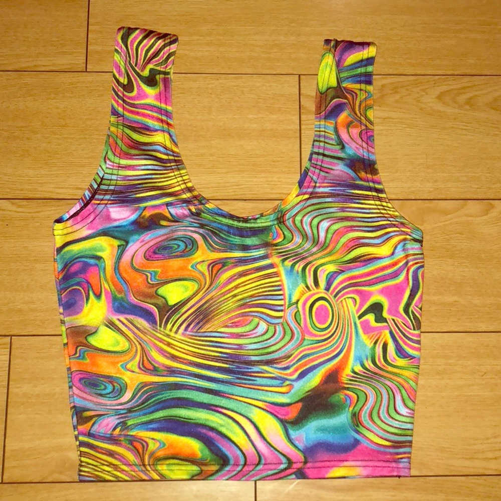 Psychedelic Rainbow Top